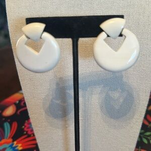 Beautiful Round Coral Vintage Studs